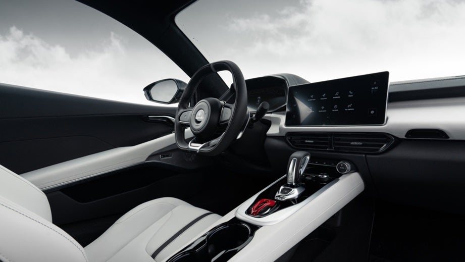 interior dashboard of a Lotus Emira