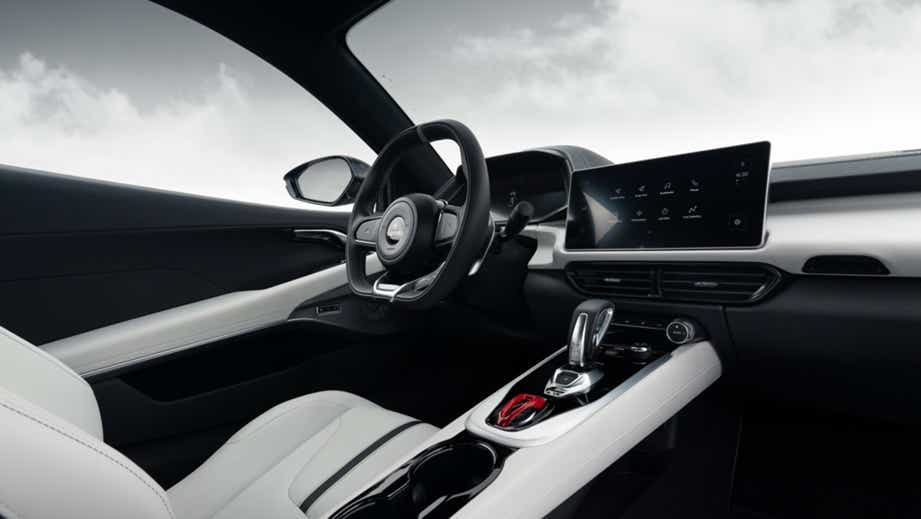 interior dashboard of a Lotus Emira