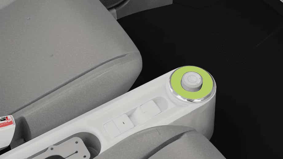 interior center console controls of a MG Comet EV