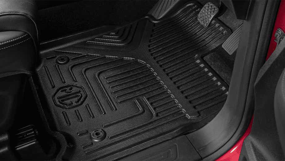 interior footwell of a MG Hector Plus