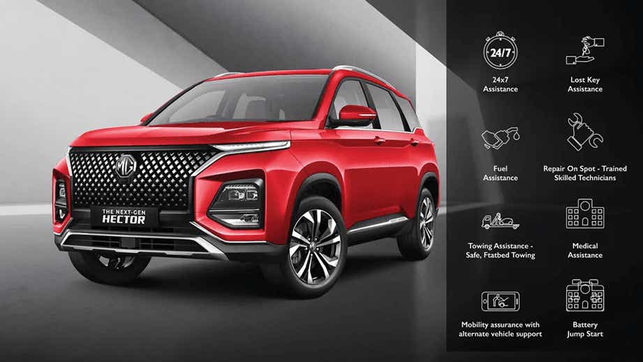 front three-quarter of a MG Hector