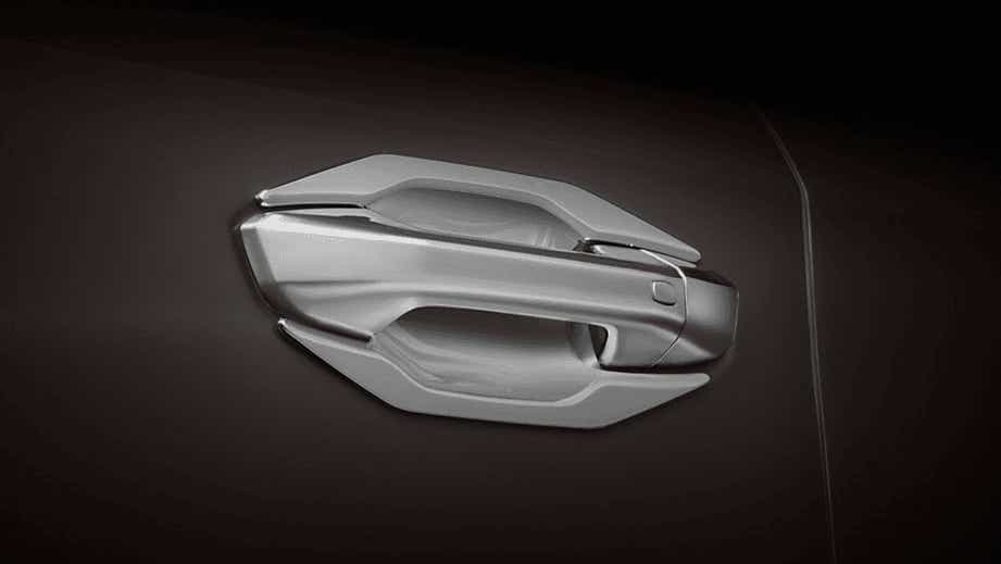 Door handle close-up of a MG Gloster