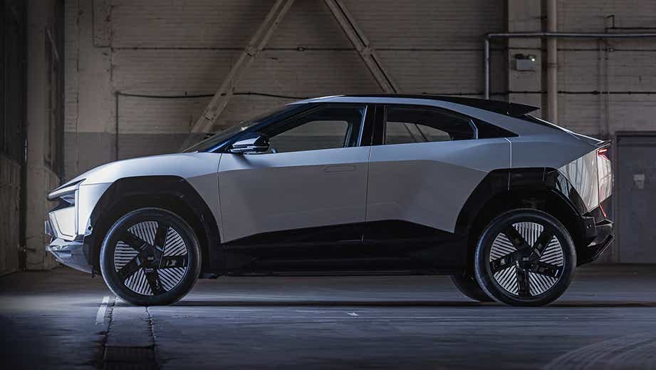 side view of a Mahindra BE 6