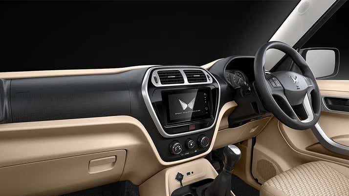 interior dashboard of a Mahindra Bolero Neo Plus