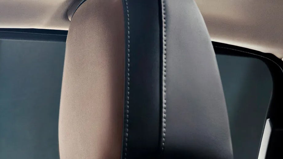 Headrest close-up of a Mahindra Scorpio-N