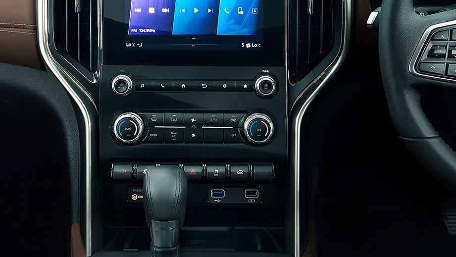interior dashboard view of a Mahindra Scorpio-N