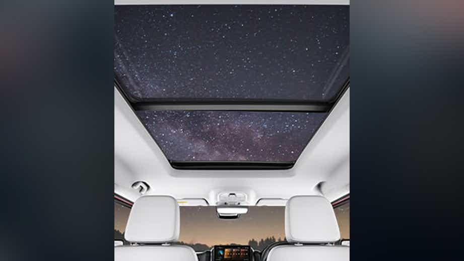 Sunroof interior view of a Mahindra Thar ROXX