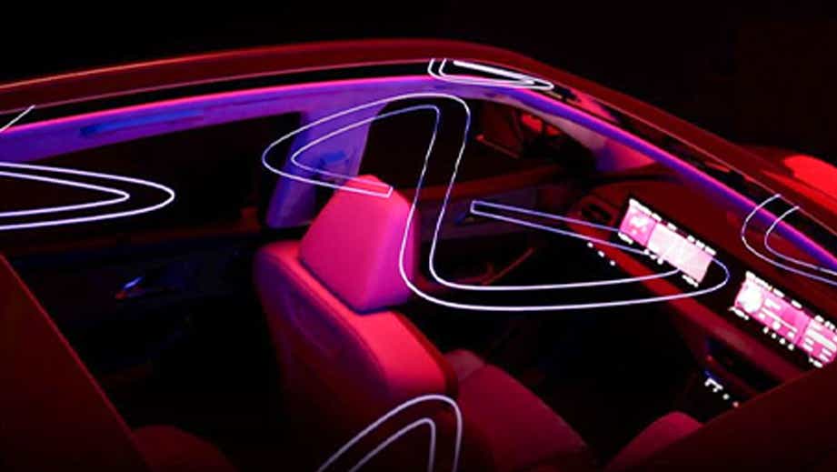 interior dashboard and seats of a Mahindra XEV 9E