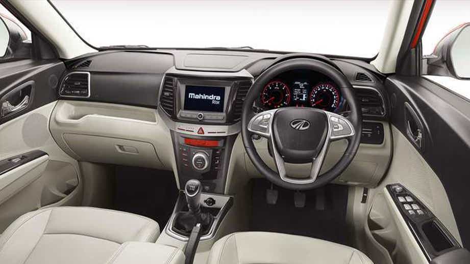 interior dashboard of a Mahindra XUV300
