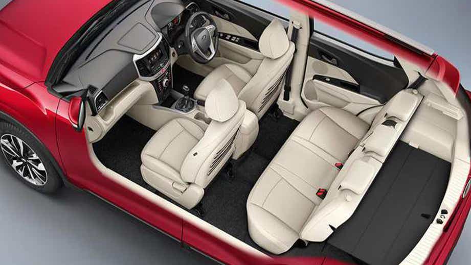 interior top view of a Mahindra XUV300
