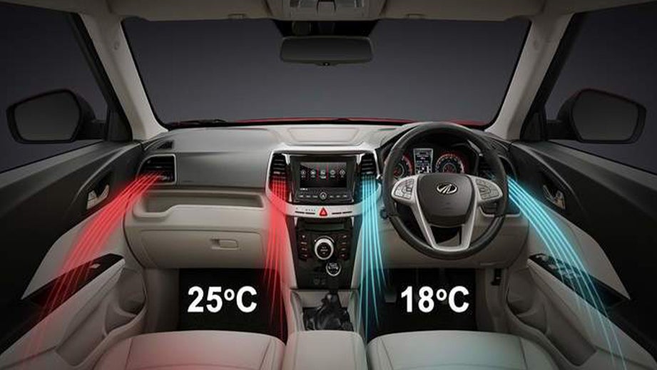 interior dashboard of a Mahindra XUV300