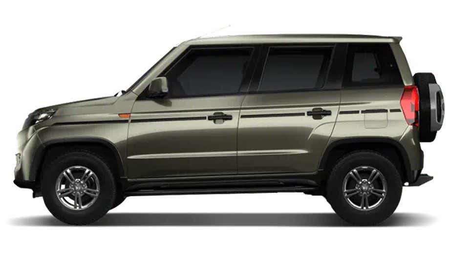side view of a Mahindra Bolero Neo