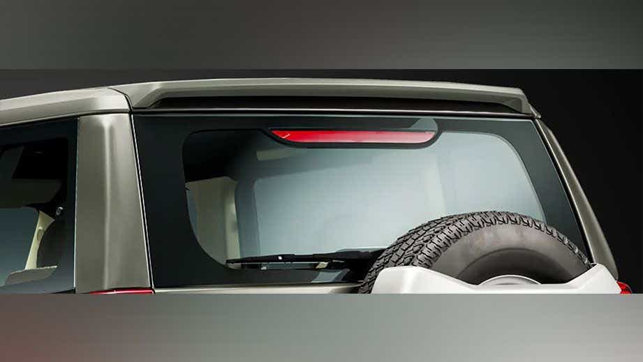 Rear view of a Mahindra Bolero Neo