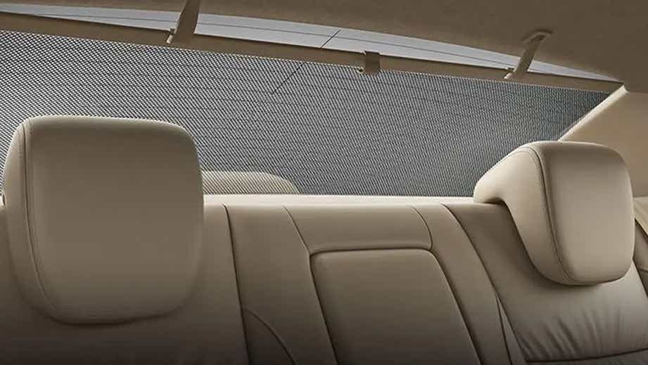 rear seat and window view of a Maruti Suzuki Ciaz