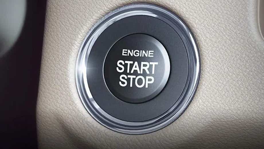 Engine start stop button of a Maruti Suzuki Ciaz