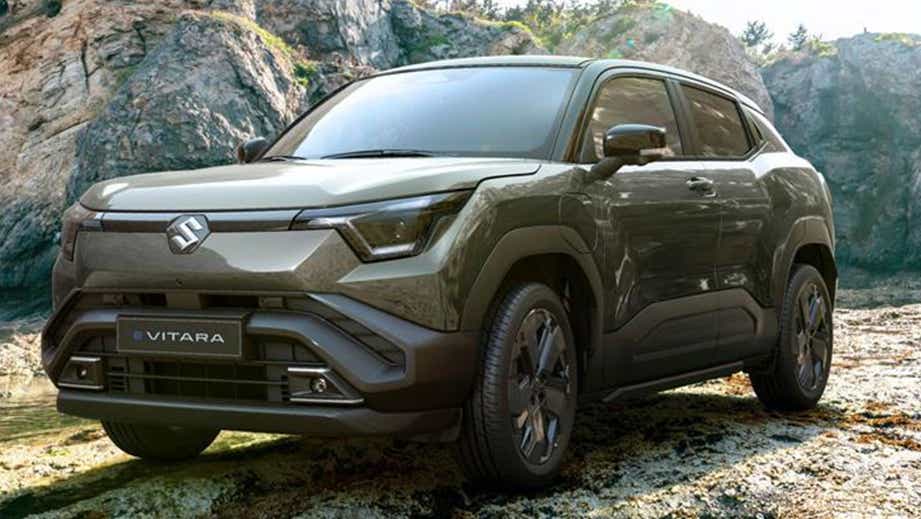 front three-quarter of a Maruti Suzuki e Vitara