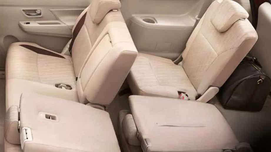 interior seats view of a Maruti Suzuki Ertiga Tour