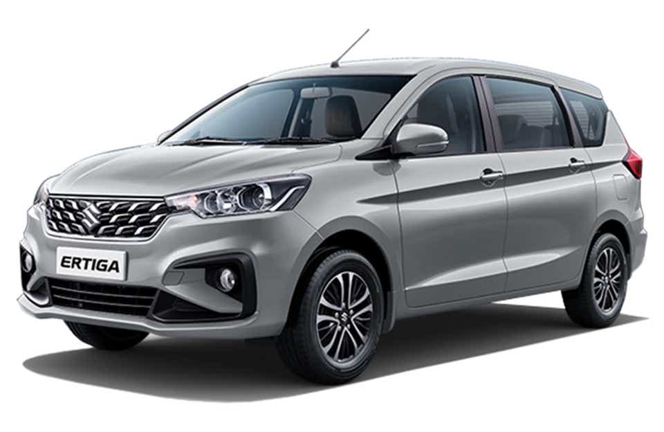 front three-quarter view of a Maruti Suzuki Ertiga