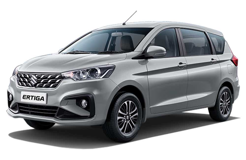 front three-quarter view of a Maruti Suzuki Ertiga