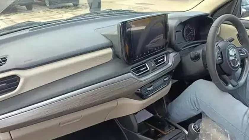 interior dashboard view of a Maruti Suzuki Dzire