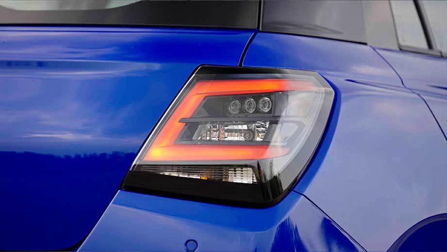 taillight close-up of a Maruti Suzuki Swift