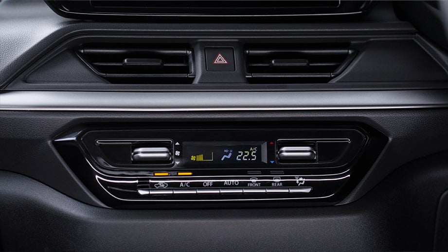 climate control panel of a Maruti Suzuki Swift