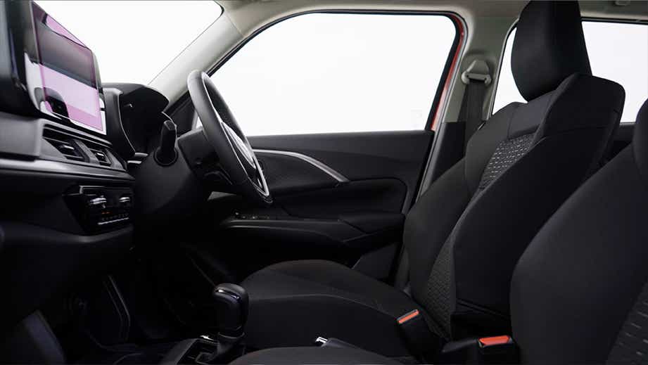 interior front cabin of a Maruti Suzuki Swift