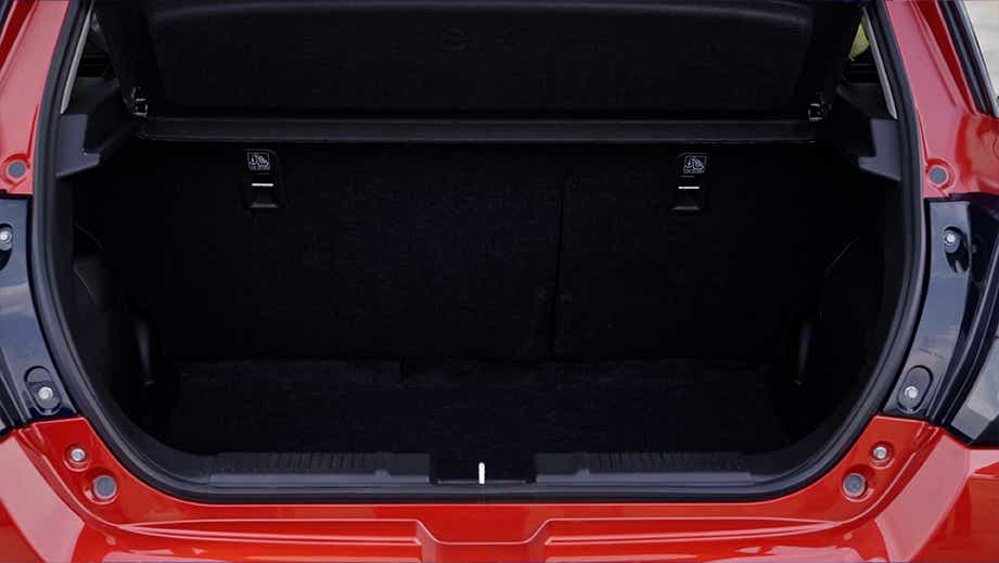 Boot space view of a Maruti Suzuki Swift