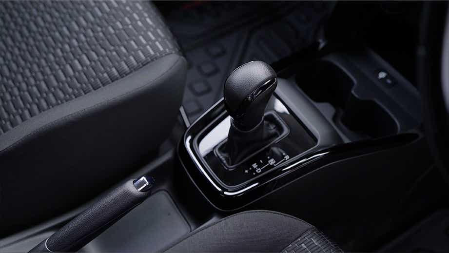Gear shifter and center console of a Maruti Suzuki Swift
