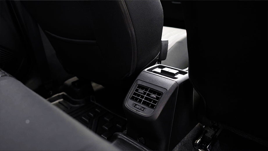 Rear AC vent area of a Maruti Suzuki Swift