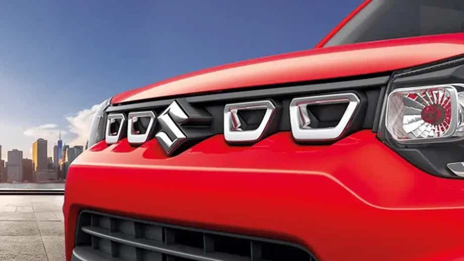Front grille and headlight view of a Maruti Suzuki S-Presso