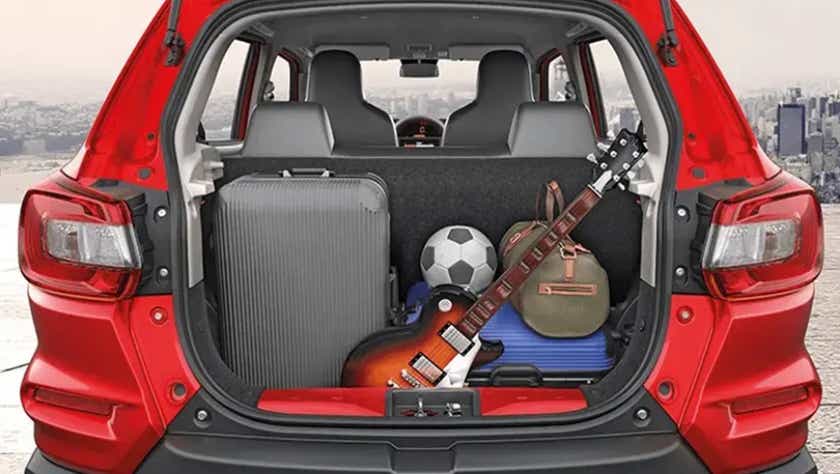 boot space view of a Maruti Suzuki S-Presso