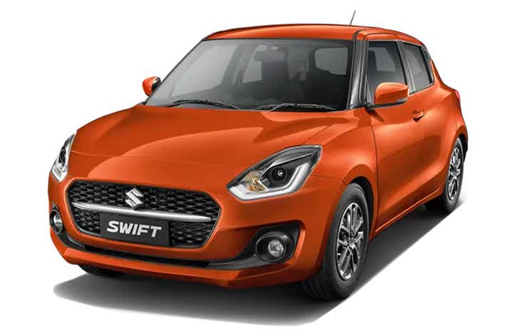 front three-quarter of a Maruti Suzuki Swift 2021 - 2023