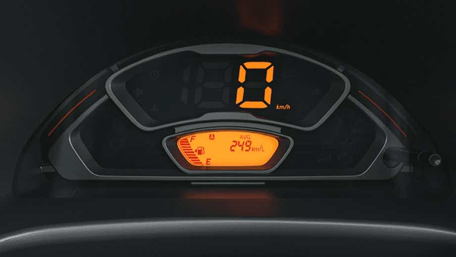 instrument cluster of a Maruti Suzuki Alto K10