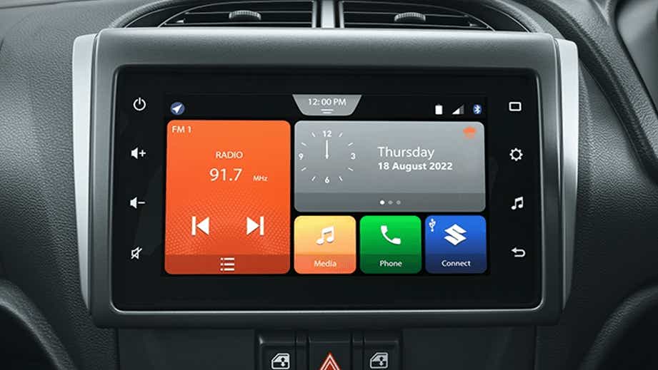 infotainment system of a Maruti Suzuki Alto K10