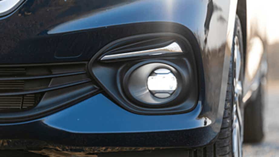 Front bumper and fog light area of a Maruti Suzuki Baleno