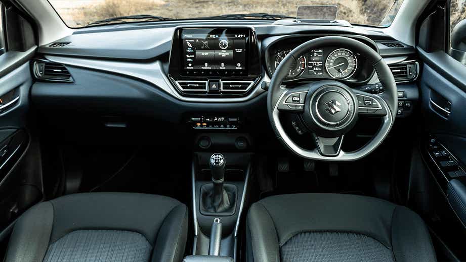 interior dashboard of a Maruti Suzuki Baleno