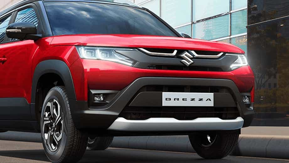 front view of a Maruti Suzuki Brezza