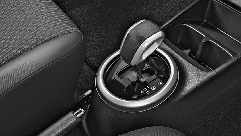 Interior gear shifter of a Maruti Suzuki Celerio
