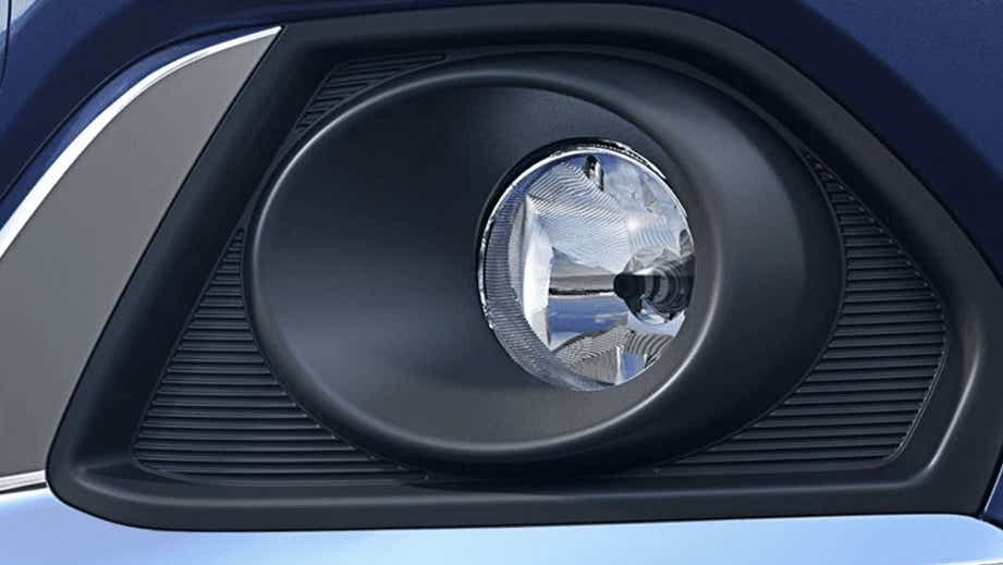 Fog light close-up of a Maruti Suzuki Dzire 2018-2023