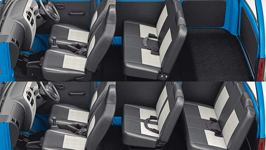 interior seating configuration of a Maruti Suzuki Eeco