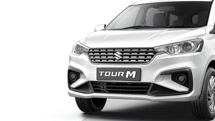 front view of a Maruti Suzuki Ertiga Tour