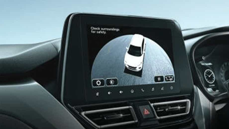 infotainment display close-up of a Maruti Suzuki FRONX