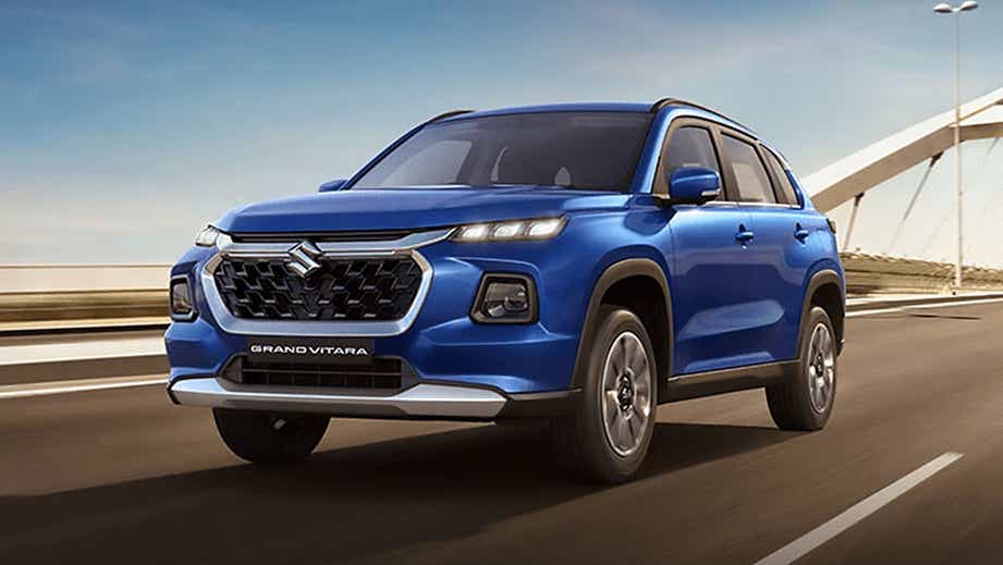 front three-quarter view of a Maruti Suzuki Grand Vitara
