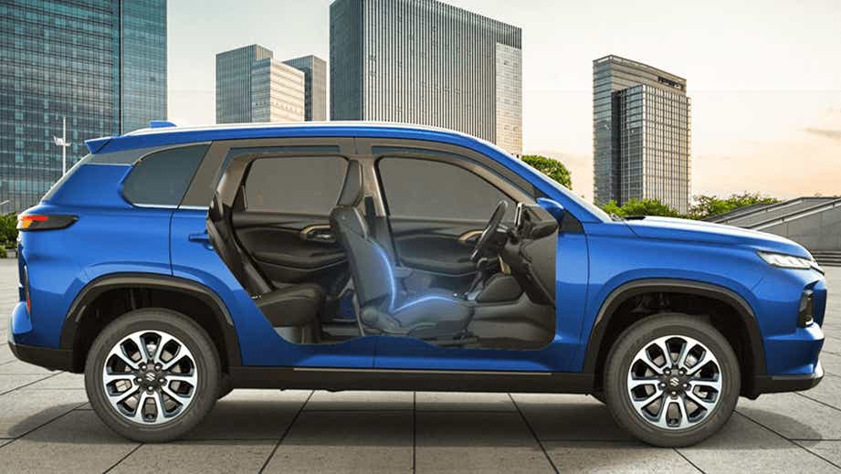 side interior cutaway view of a Maruti Suzuki Grand Vitara