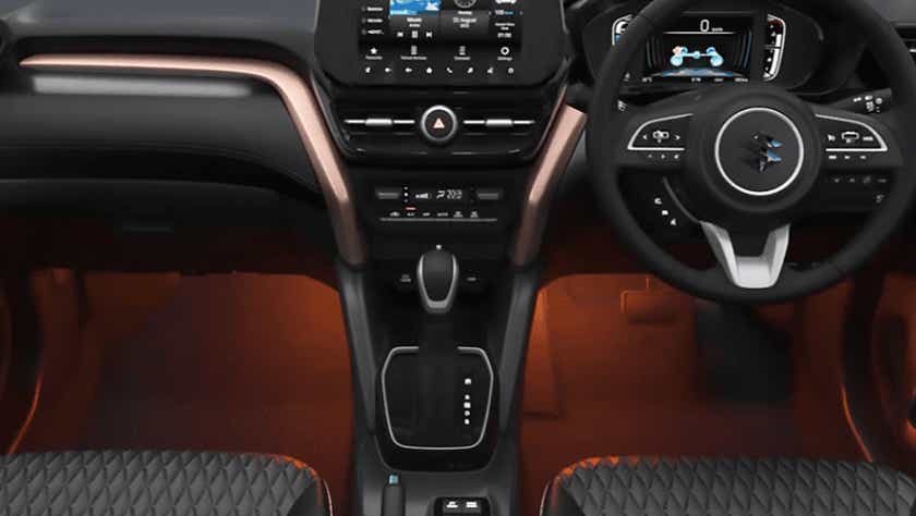 interior dashboard of a Maruti Suzuki Grand Vitara