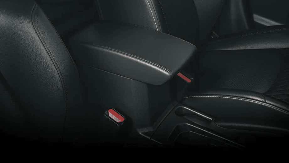 front armrest and seat area of a Maruti Suzuki Grand Vitara