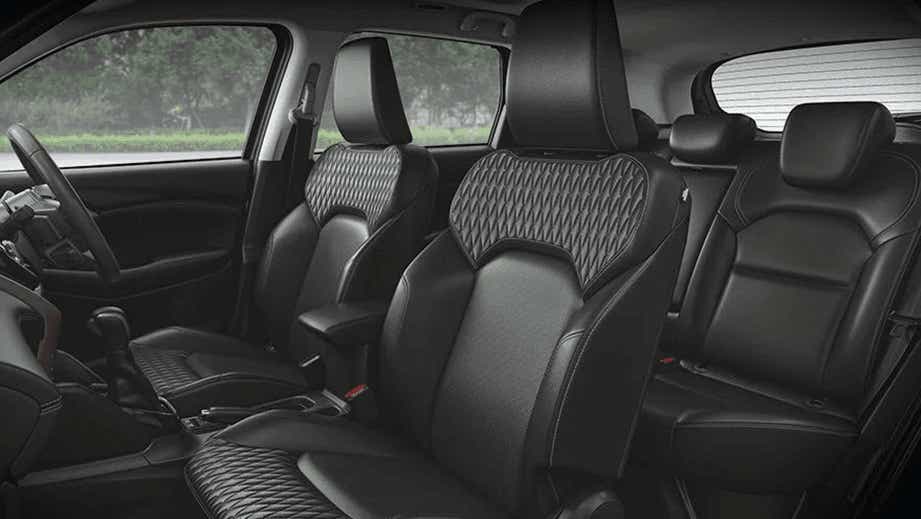 interior front and rear seats of a Maruti Suzuki Grand Vitara