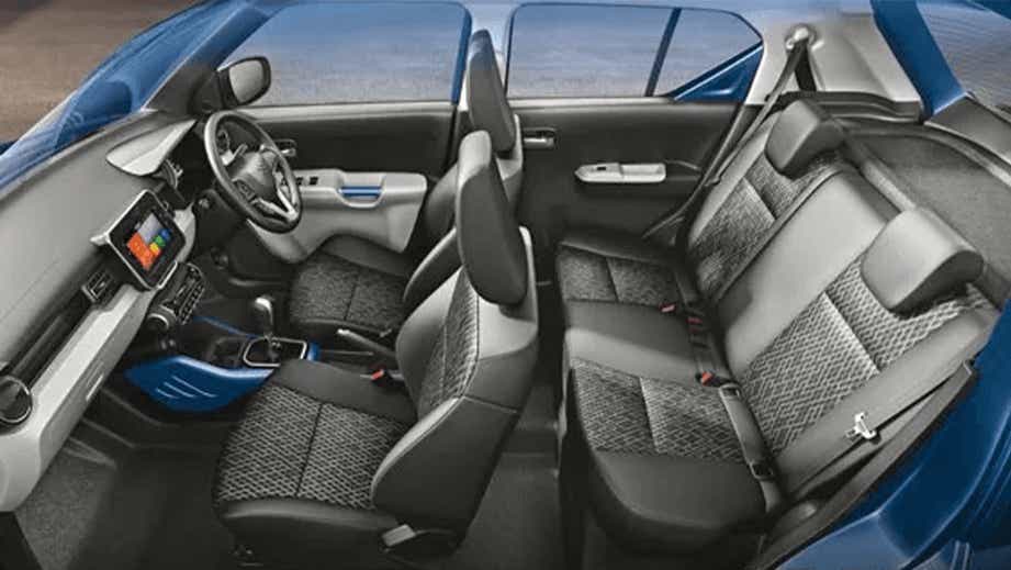 interior cabin view of a Maruti Suzuki Ignis