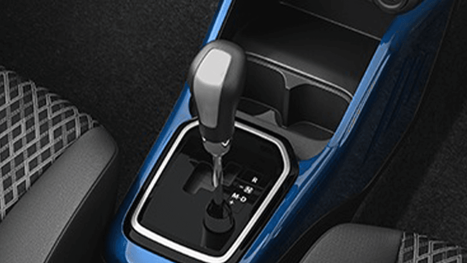 gear selector and central console of a Maruti Suzuki Ignis